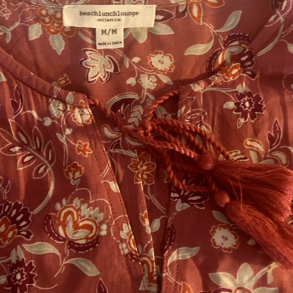 Boho shift dress. Beach Love Lounge sz m